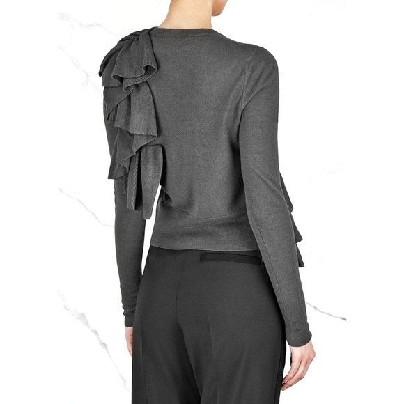 NWOT Maison Margiela MM6 Knit Wool Ruffle Avant Garde Cardigan - Picture 11 of 11